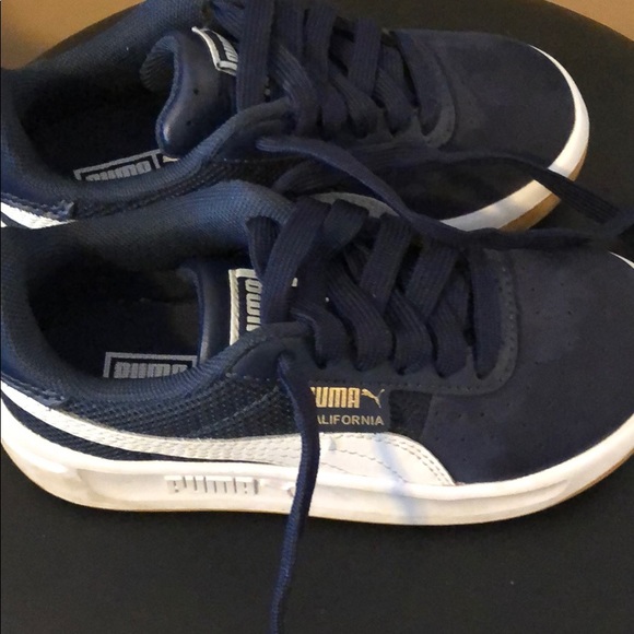 Navy blue toddler boy sneakers - Picture 3 of 5